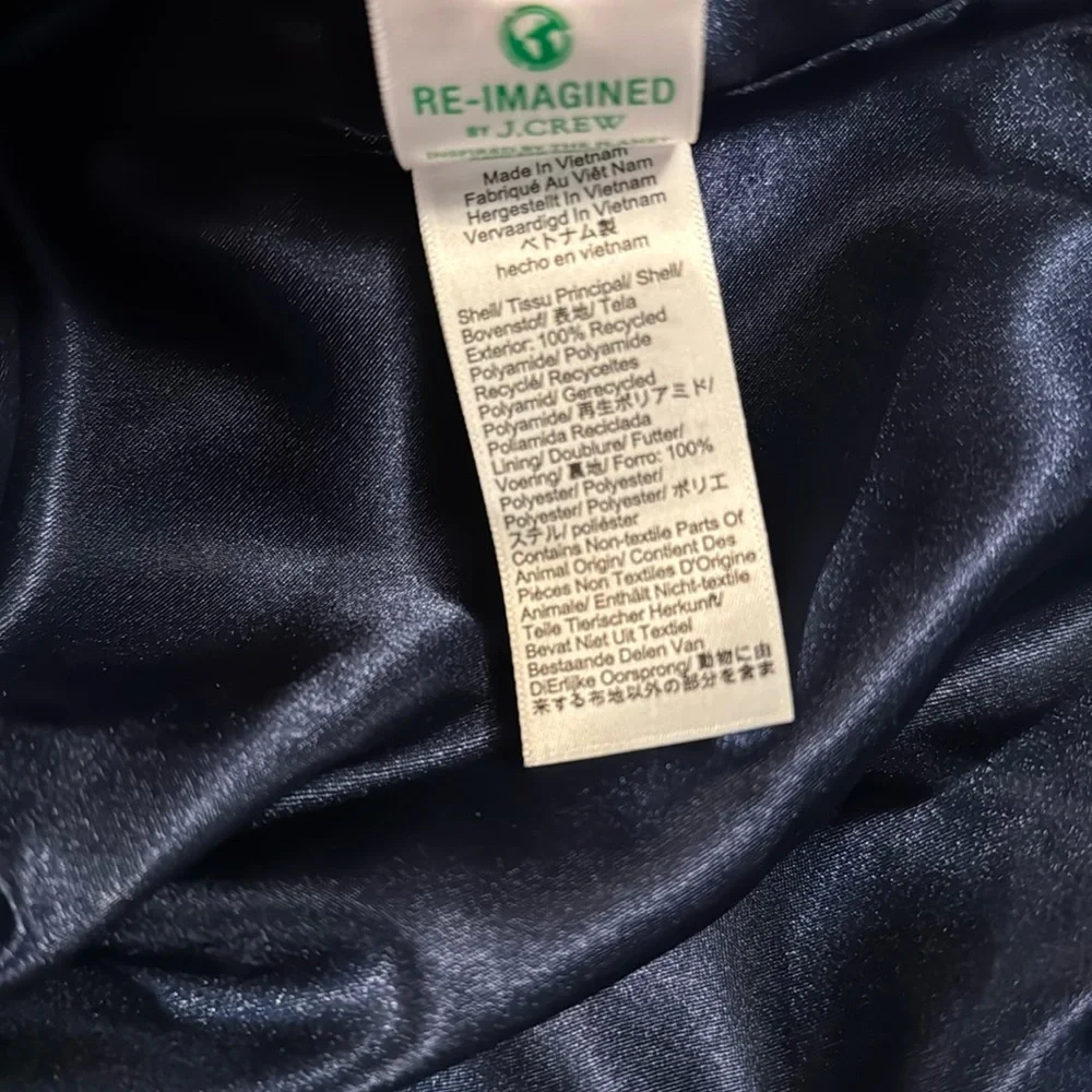 J.Crew Relaxed trench coat in lightweight shiny nylon CD420
